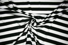 Lightweight Black & White Stripe Jersey