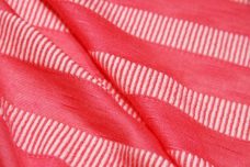 Neon Coral Ribbed Stripe Jersey