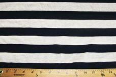 Navy & Natural Lightweight Jersey Stripe