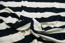 Navy & Natural Lightweight Jersey Stripe
