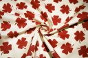 Large Red Shamrock Cotton/Poly Canvas