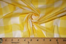 1" Gingham Batiste/Voile - Yellow