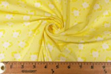 Lemon 1930's Inspired Floral Cotton Twill