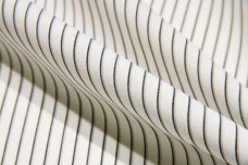 Pinstripe Cotton - White & Black