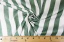 Large Printed Stripe Cotton - Forest & Ivory