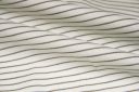 Dobby Stripe Poplin - White & Brown