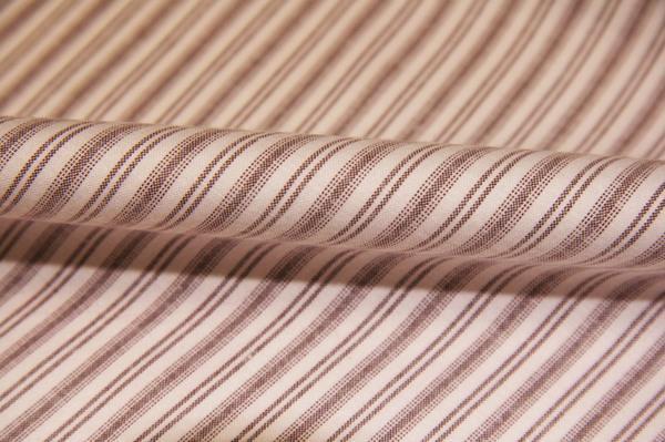 Poly/Cotton Stretch Chambray Poplin Stripe - Burgundy