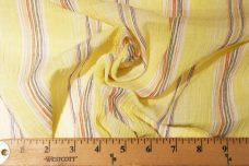 Various Stripe Crepe Gauze - Yellow