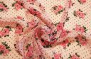 Light Pink Floral & Polkadot Chiffon