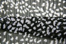 Black & White Speckled Chiffon