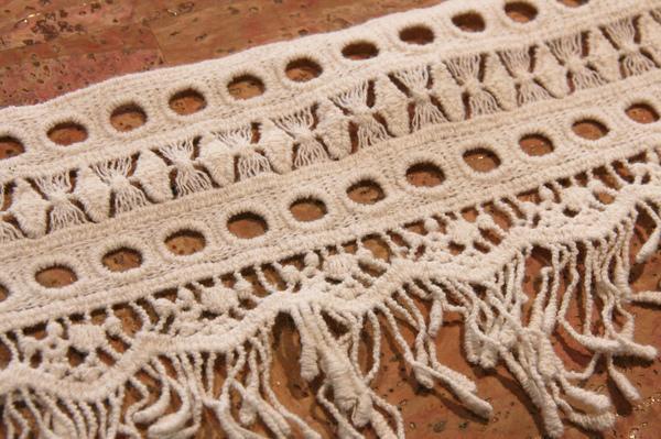 4 1/2 Cotton Boho Lace Fringe - Ecru - The Fabric Market