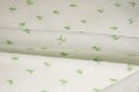 White Cotton Dimity with Mint Dotted Swiss