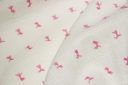 White Cotton Dimity with Light Pink Dotted Swiss