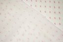 White Cotton Dimity with Light Pink Dotted Swiss