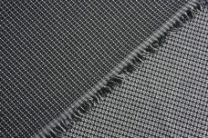 Black & White Geometric Poly/Cotton Blend Brocade
