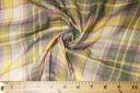 Yellow & Graphite Double-sided Plaid Gauze