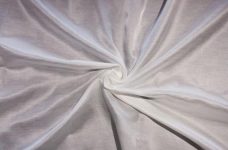 Satin Silk Voile - White