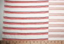 Red Blocked Stripe Stretch Silk