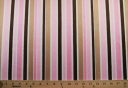 Various Stripe Minky - Pink & Brown