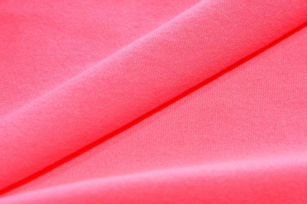 Solid Double Brushed Spandex Jersey - Neon Pink