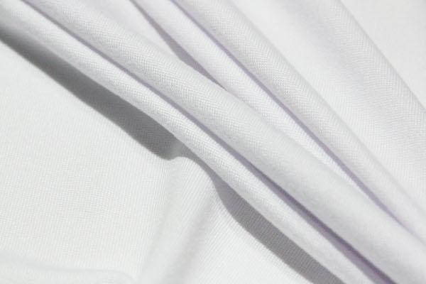 Solid Double Brushed Spandex Jersey - White