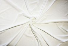 Solid Single Brushed Spandex Jersey - Eggshell