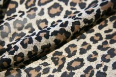 Small Cheetah Chiffon - Taupe