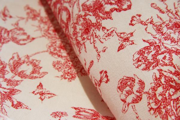 Lightweight Poly/Cotton Twill Toile - Red - The Fabric Market