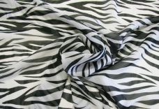 Zebra Chiffon - Charcoal
