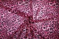 Cheetah Chiffon - Hot Pink