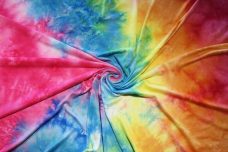 Rainbow Tie-Dye Double Brushed Spandex Jersey