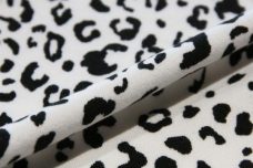 Snow Leopard Double Brushed Spandex Jersey