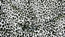 Black & Ivory Cheetah Stretch Knit
