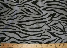 Black & Grey Zebra Stretch Knit