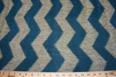 Teal & Taupe Chevron Knit