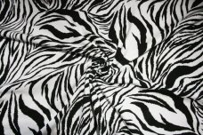 Black & White Zebra Cotton French Terry