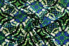 Blue & Green Kaleidoscope Rayon