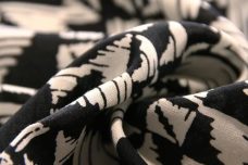 Black & Ecru Geometric Tribal Rayon