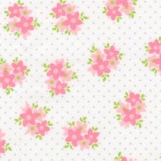 Floral Cotton Flannel - Pink