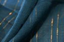 Metallic Dobby Stripe Gauze - Teal