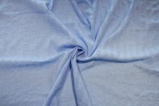 Metallic Dobby Stripe Gauze - Light Blue