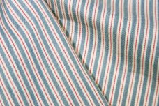 Pink & Blue Cotton Chambray Twill Ticking