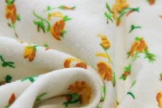 Calico Rose Cotton Flannel - Yellow