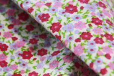 Calico Floral Cotton Flannel - Pink & Lavender