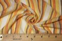 Metallic Various Stripe Gauze - Orange & Yellow