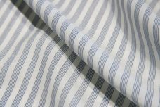 Denim Cotton/Rayon Stripe Batiste