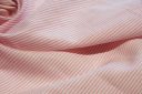 Pink & White Cotton/Linen Micro Stripe