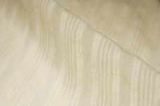 Poly/Cotton Stripe Gauze - Ivory
