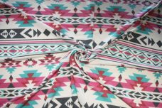 Large Southwestern Stripe French Terry