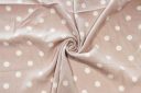 Champagne Blush Polkadot Rayon Crepe